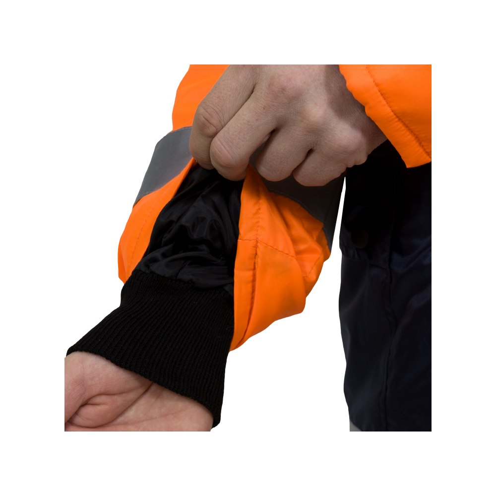 sig202-8 Костюм рабочий Спектр-2 сигнальный утепленный, куртка+полукомбинезон — изображение 9