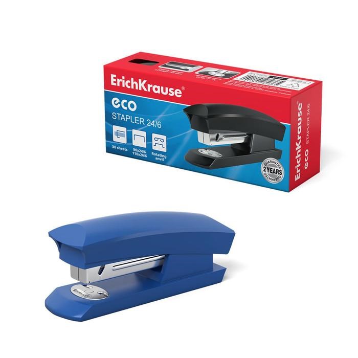 stepler-erichkrause-eco-246-i-266-do-30-listov-miks-1013762-6 Степлер ErichKrause ECO № 24/6 и 26/6, до 30 листов, микс — изображение 7