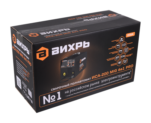 svarochnyj-poluavtomat-vihr-isa-200-mig-6v1-pro-65185-9 Сварочный полуавтомат Вихрь ИСА-200 MIG 6в1 PRO — изображение 10
