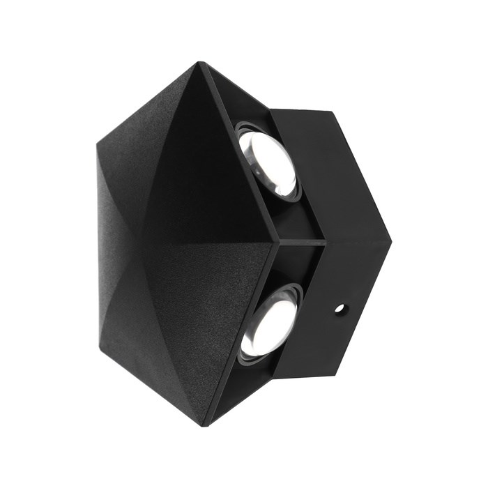 svetilnik-fasadnyj-amp171iskraamp187-fsd-052-5-vt-3000k-5-luchej-ip65-220-v-plastik-chernyj-10084262-6 Светильник фасадный «Искра», FSD-052, 5 Вт, 3000К, 5 лучей, IP65, 220 В, пластик, черный — изображение 7