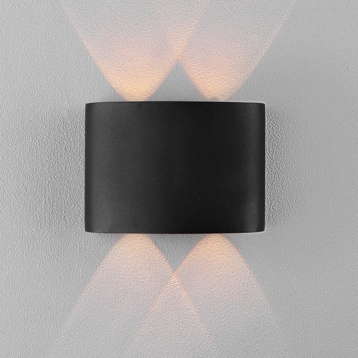 svetilnik-fasadnyj-amp171polusferaamp187-fsd-009-4vt-3000k-2-lucha-ip65-220-v-metall-chernyj-7511463-1 Светильник фасадный «Полусфера», FSD-009, 4Вт, 3000К, 2 луча, IP65, 220 В, металл, черный — изображение 2