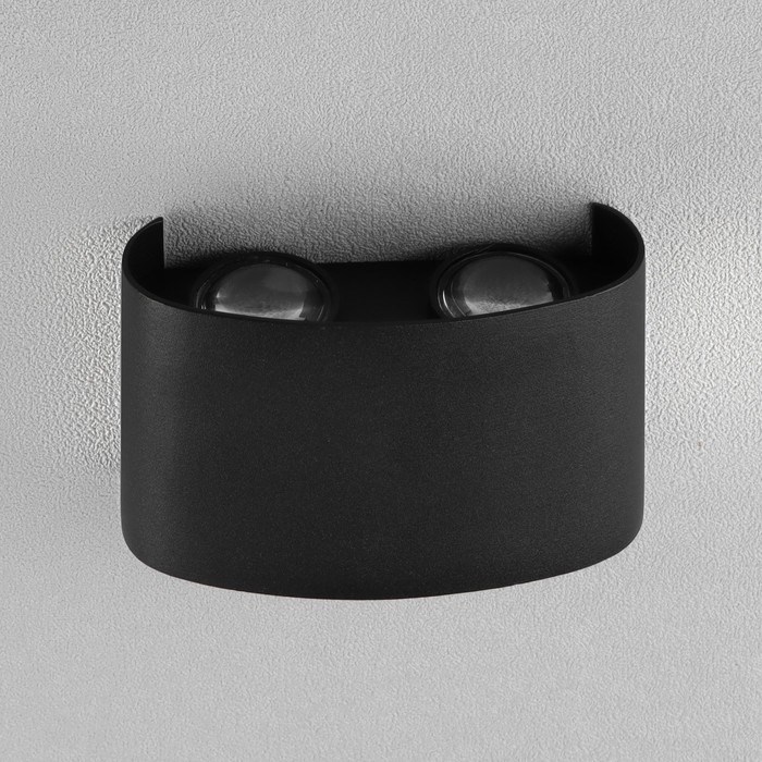 svetilnik-fasadnyj-amp171polusferaamp187-fsd-009-4vt-3000k-2-lucha-ip65-220-v-metall-chernyj-7511463-2 Светильник фасадный «Полусфера», FSD-009, 4Вт, 3000К, 2 луча, IP65, 220 В, металл, черный — изображение 3