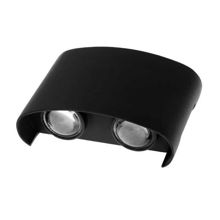 svetilnik-fasadnyj-amp171polusferaamp187-fsd-009-4vt-3000k-2-lucha-ip65-220-v-metall-chernyj-7511463-5 Светильник фасадный «Полусфера», FSD-009, 4Вт, 3000К, 2 луча, IP65, 220 В, металл, черный — изображение 6