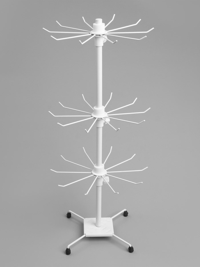 vertushka-3-jarusa-po-10-krjuchkov-28amp21528amp21565-cvet-belyj-653036-1 Вертушка, 3 яруса по 10 крючков, 28×28×65, цвет белый — изображение 2