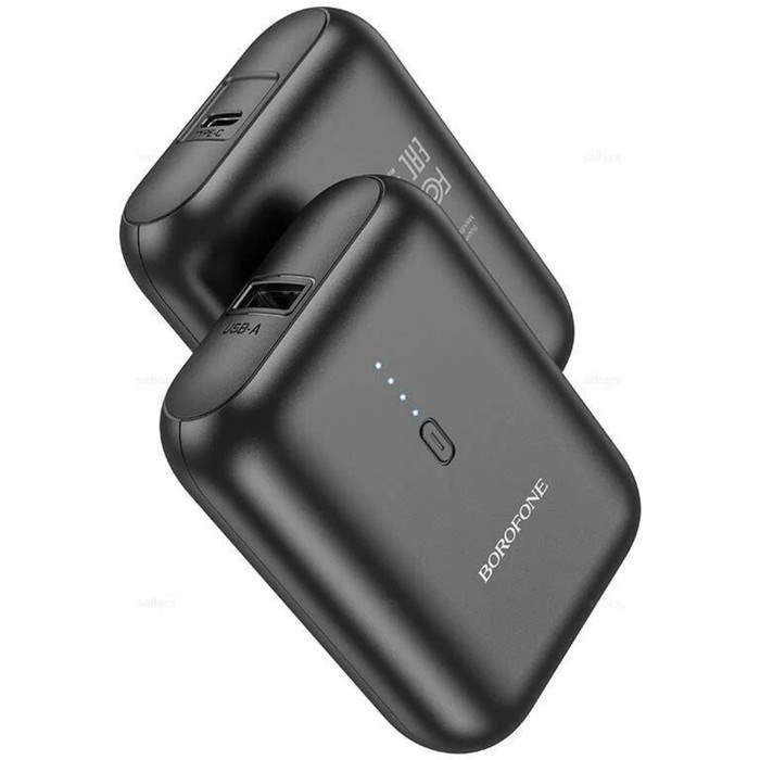 vneshnij-akkumuljator-borofone-bj31-5000-mach-usbtype-c-2-a-chjornyj-9603965-2 Внешний аккумулятор Borofone BJ31, 5000 мАч, USB/Type-C, 2 A, чёрный — изображение 3