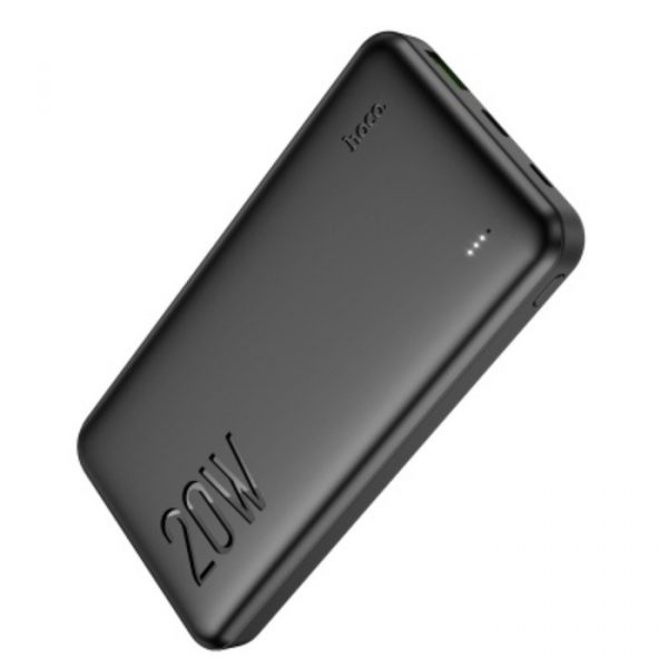 Внешний аккумулятор Hoco J87, 10000 мАч, 1 USB, 1 Type-C, 3 А, дисплей, чёрный — изображение 2