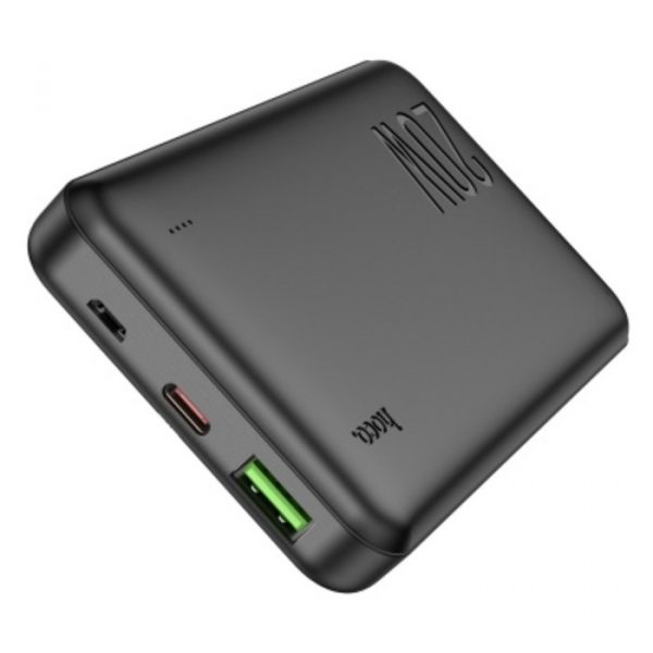 Внешний аккумулятор Hoco J87, 10000 мАч, 1 USB, 1 Type-C, 3 А, дисплей, чёрный — изображение 3