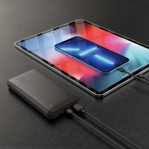 Внешний аккумулятор Hoco J87, 10000 мАч, 1 USB, 1 Type-C, 3 А, дисплей, чёрный — изображение 6