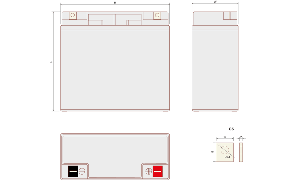 vnt0001013-2 Аккумулятор для ИБП Ventura GP 12-18 — изображение 3