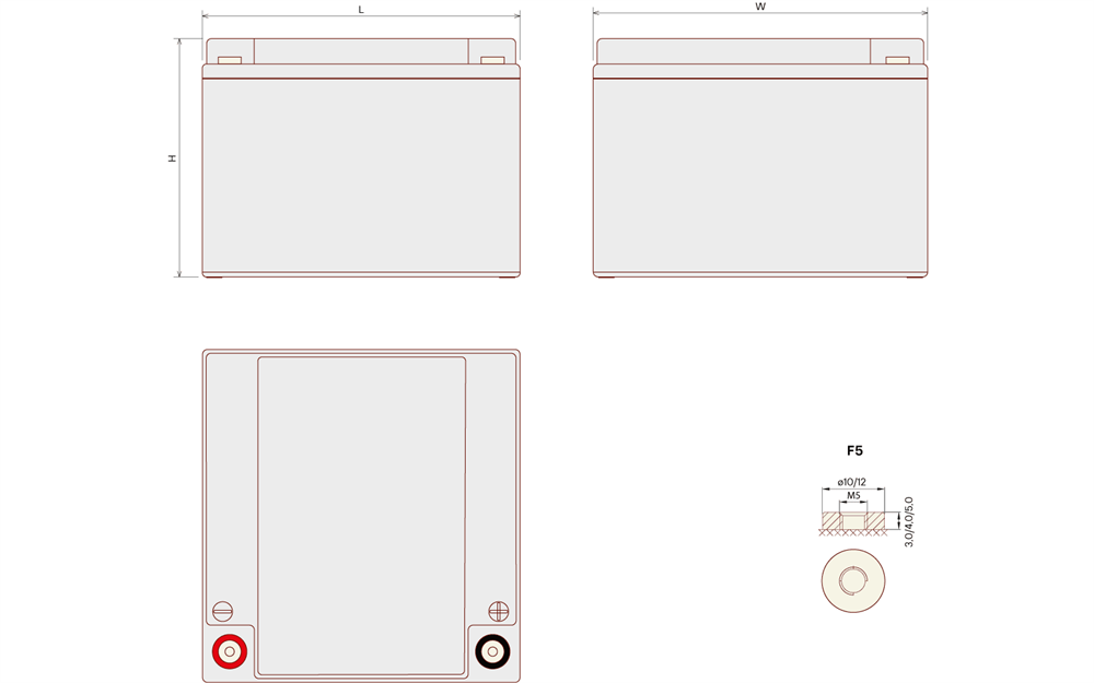vnt0001015-2 Аккумулятор для ИБП Ventura GP 12-26 — изображение 3