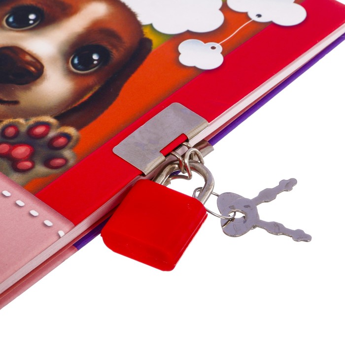 zapisnaja-knizhka-na-zamochke-amp171moj-zapisnaja-knizhkaikamp187-a6-50-listov.-2185622-1 Записная книжка на замочке «Мой Записная книжкаик», А6, 50 листов. — изображение 2