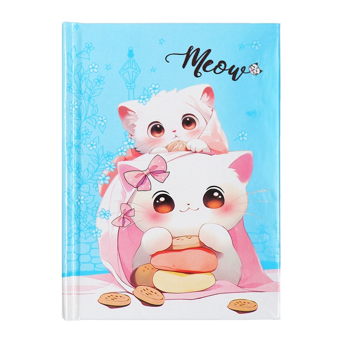 zapisnaja-knizhka-podarochnaja-45-listov-linija-na-zamke-kotiki-163h127sm-10549462-1 Записная книжка подарочная, 45 листов, линия, на замке  Котики (16,3х12,7см) — изображение 2