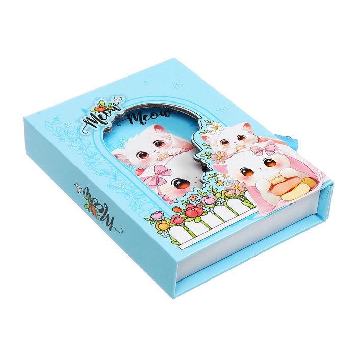 zapisnaja-knizhka-podarochnaja-45-listov-linija-na-zamke-kotiki-163h127sm-10549462-6 Записная книжка подарочная, 45 листов, линия, на замке  Котики (16,3х12,7см) — изображение 7