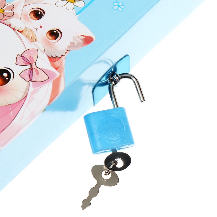 zapisnaja-knizhka-podarochnaja-45-listov-linija-na-zamke-kotiki-163h127sm-10549462-7 Записная книжка подарочная, 45 листов, линия, на замке  Котики (16,3х12,7см) — изображение 8