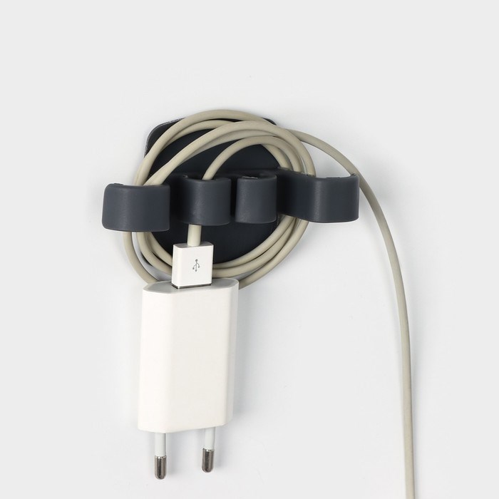 zazhim-dlja-provodov-na-bytovuju-tehniku-3-sht-95amp21553amp21525-sm-cvet-belyjchjornyjseryj-9705177-5 Зажим для проводов на бытовую технику, 3 шт, 9,5×5,3×2,5 см, цвет белый/чёрный/серый — изображение 6