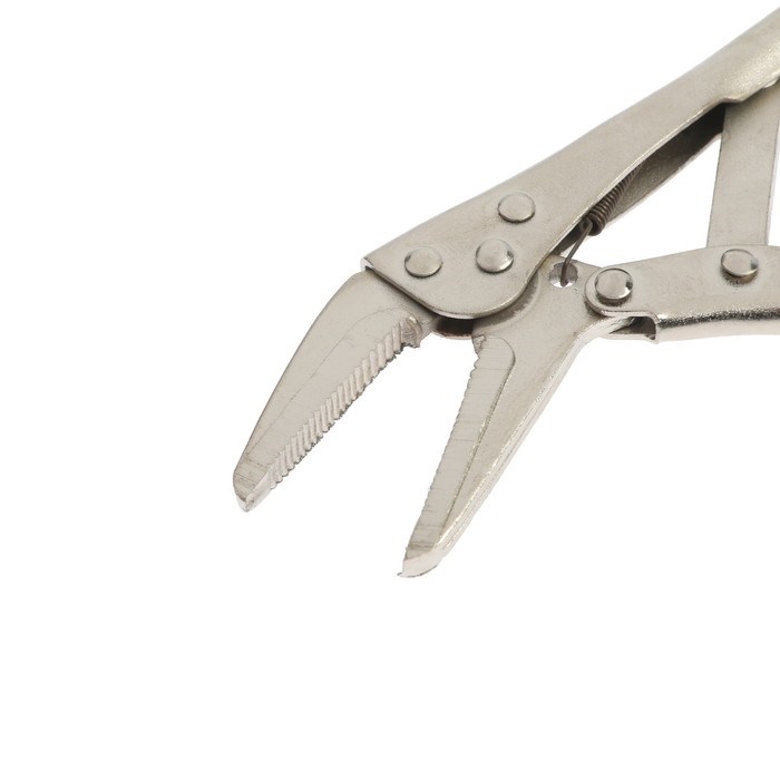 zazhim-ruchnoj-tundra-udlinennyj-ploskij-zahvat-s-fiksatorom-115-mm-7398554-3 Зажим ручной ТУНДРА, удлиненный плоский захват, с фиксатором, 115 мм — изображение 4