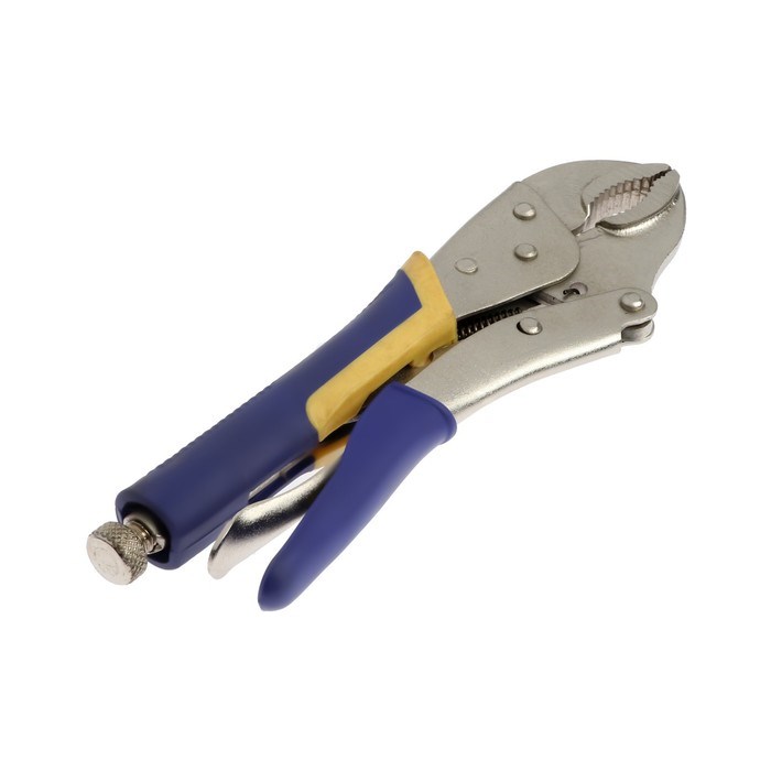 zazhim-ruchnoj-tundra-usilennyj-polukruglyj-zahvat-s-fiksatorom-2k-rukojatki-250-mm-7398557-2 Зажим ручной ТУНДРА, усиленный полукруглый захват, с фиксатором, 2К рукоятки, 250 мм — изображение 3