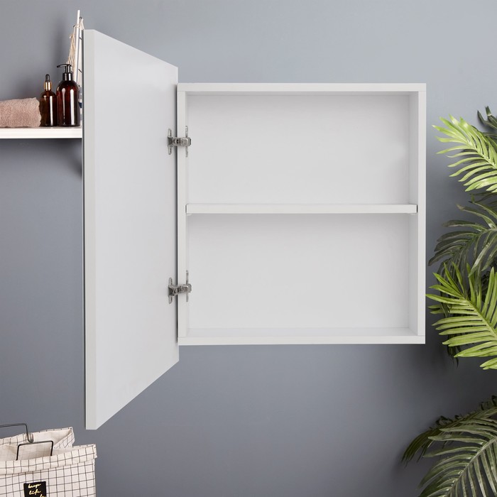 zerkalo-shkaf-dlja-vannoj-komnaty-ampquoteshz-550ampquot-belyj-55-h-60-h-12-sm-10244681-2 Зеркало-шкаф для ванной комнаты "ЕШЗ- 550" , белый, 55 х 60 х 12 см — изображение 3