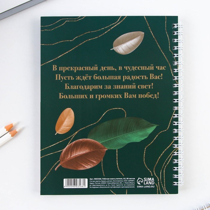 zhurnal-uspevaemosti-na-god-dlja-uchitelja-format-a5-80-listov-mjagkaja-oblozhka-amp171zolotomu-uchiteljuamp187-9603566-16 Журнал успеваемости на год для учителя , формат А5, 80 листов, мягкая обложка «Золотому учителю» — изображение 17