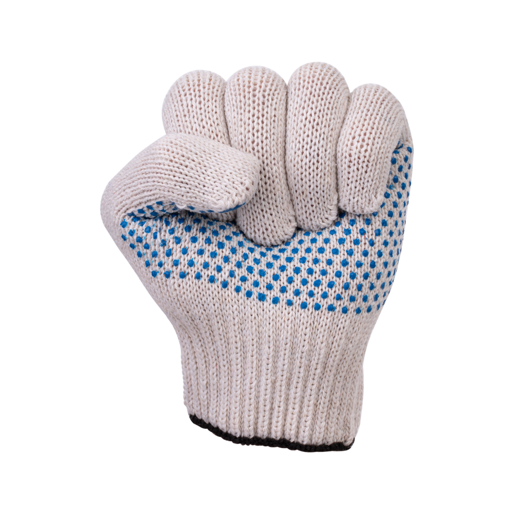 tdfort.ru_tel-8-812-6066060__10002_5 Перчатки х/б с ПВХ, 56гр, 7,5 класс, точка, арт. 0019Р, белые — изображение 6