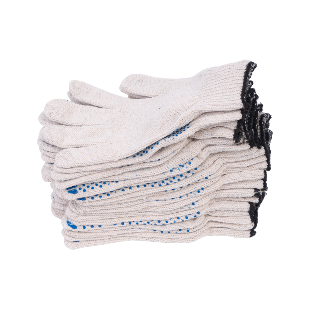 tdfort.ru_tel-8-812-6066060__10002_6 Перчатки х/б с ПВХ, 56гр, 7,5 класс, точка, арт. 0019Р, белые — изображение 7