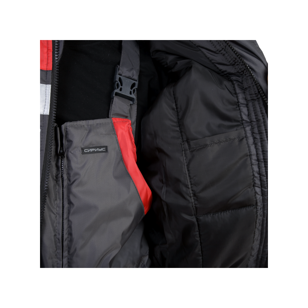 tdfort.ru_tel-8-812-6066060__11912_7 Костюм рабочий Орбита утепленный, куртка+полукомбинезон, серый+красный — изображение 8