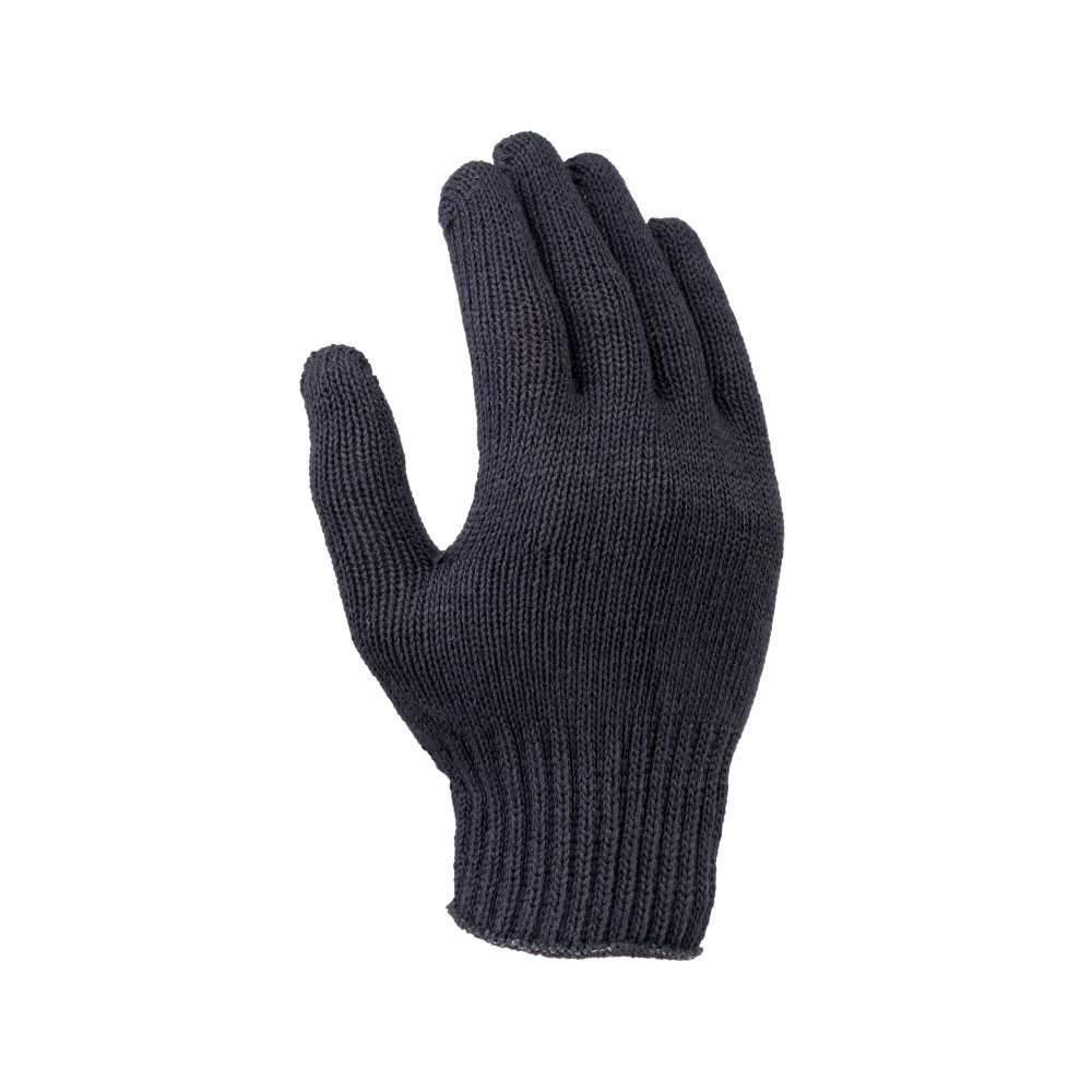 tdfort.ru_tel-8-812-6066060__123_3 Перчатки х/б полушерсть с ПВХ, 65гр, 7 класс, точка, арт. 0030Р, черные — изображение 4