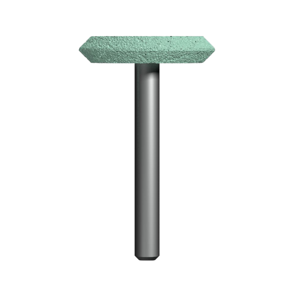 Шарошка абразивная карбид кремния дисковая 32 х 6 мм хвост 6 мм, Практика 641-398