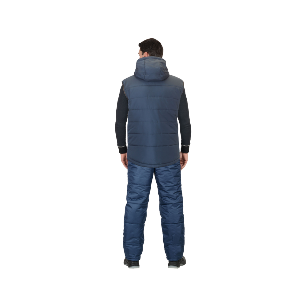 tdfort.ru_tel-8-812-6066060__13243_1 Жилет утепленный Зодиак с капюшоном, синий — изображение 2