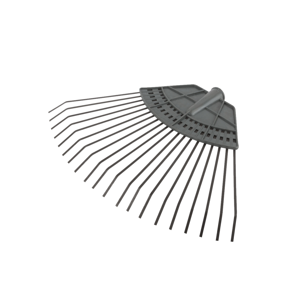 Грабли веерные пластинчатые, пластмассовая основа, 20 зубьев, Курс 76941