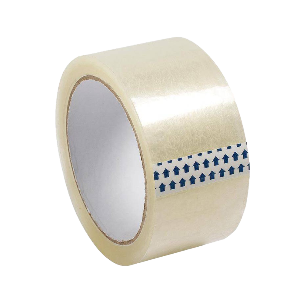 Клейкая лента полипропиленовая 48 мм х 50 м 40 мкм прозрачная