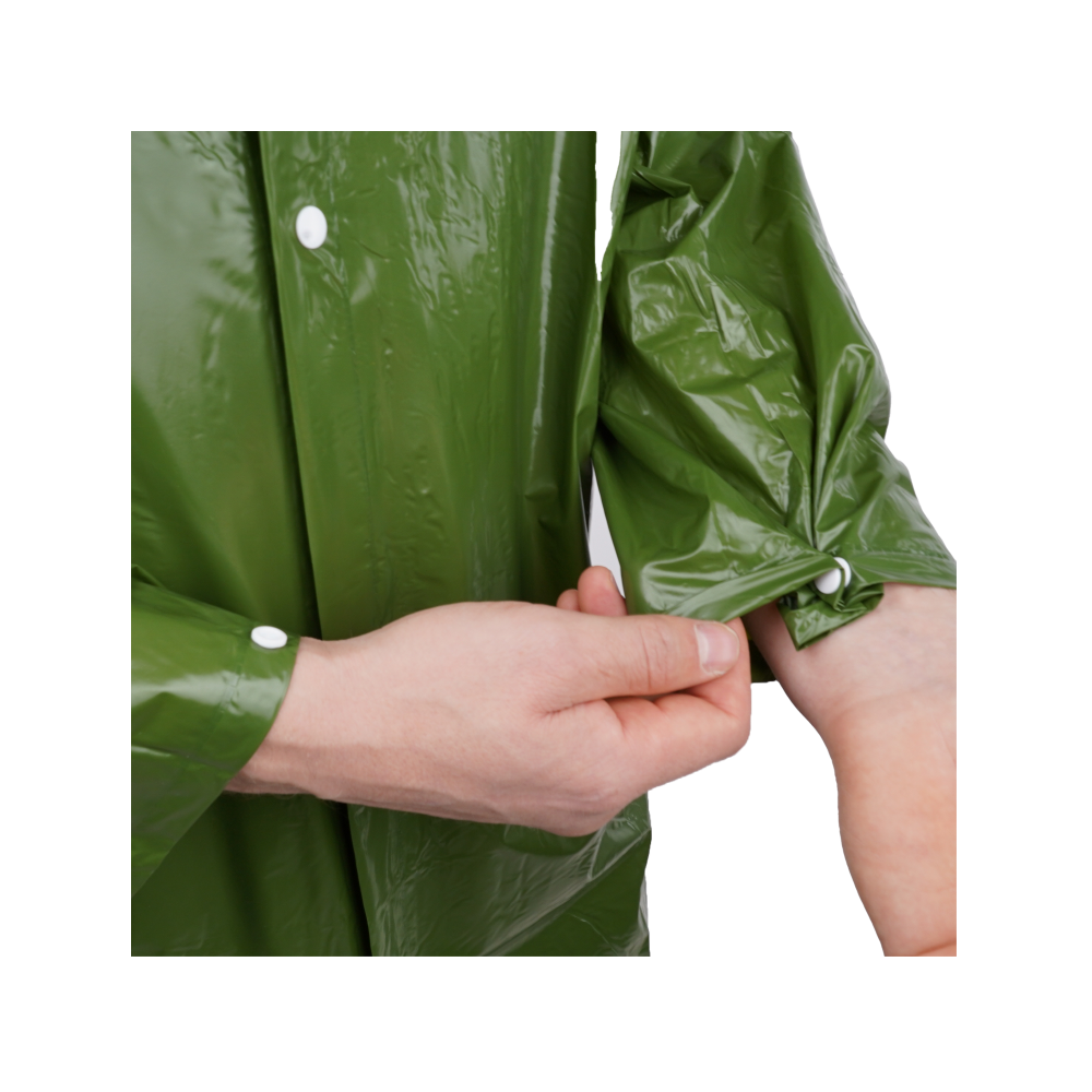 tdfort.ru_tel-8-812-6066060__14486_8 Плащ-дождевик №5 влагозащитный из ПВХ олива, с капюшоном, для мужчин и женщин — изображение 9