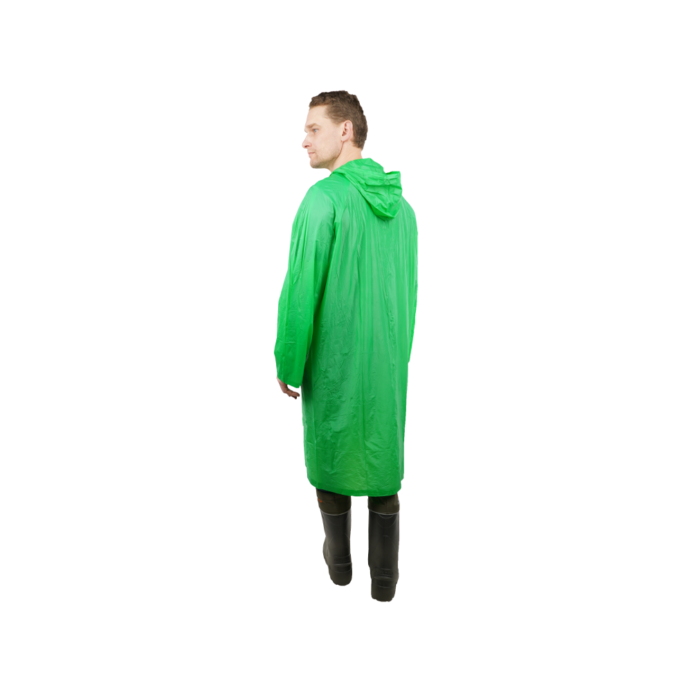 tdfort.ru_tel-8-812-6066060__14496_1 Плащ-дождевик №4 влагозащитный из ПВХ зеленый, с капюшоном, для мужчин и женщин — изображение 2