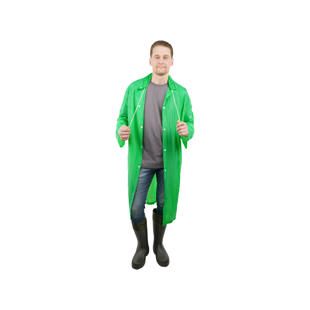 tdfort.ru_tel-8-812-6066060__14496_6 Плащ-дождевик №4 влагозащитный из ПВХ зеленый, с капюшоном, для мужчин и женщин — изображение 7