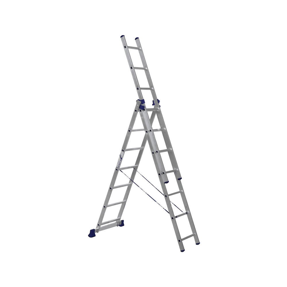 Лестница трехсекционная алюминиевая 03 х 07 Алюмет 5307
