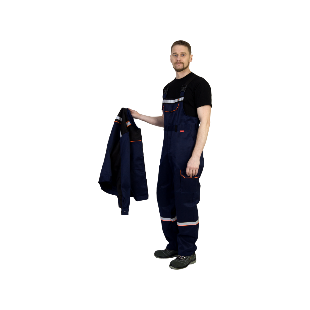 tdfort.ru_tel-8-812-6066060__5290_3 Костюм рабочий Практик-1, куртка+ полукомбинезон, темно-синий+черный — изображение 4