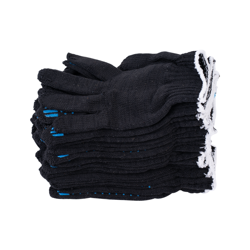 tdfort.ru_tel-8-812-6066060__5462_6 Перчатки х/б с ПВХ, 32гр, 10 класс, точка, арт. 0010Р, черные — изображение 7