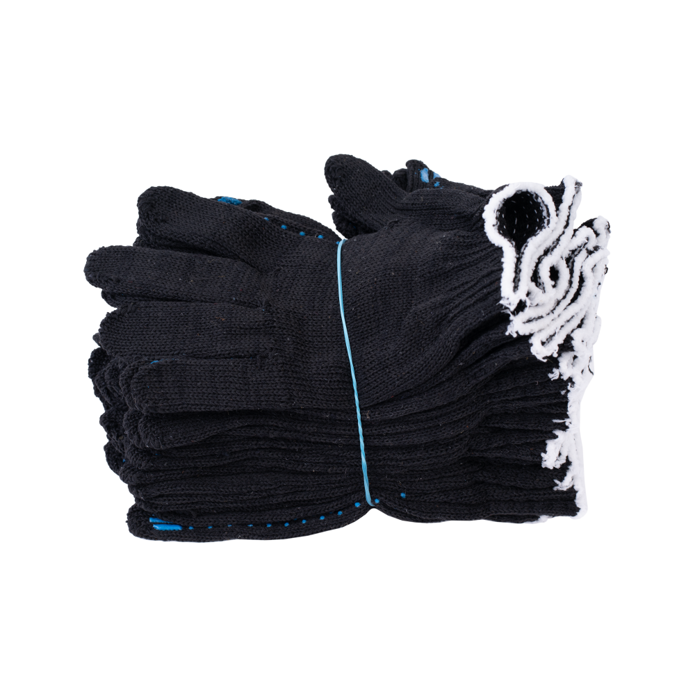 tdfort.ru_tel-8-812-6066060__5462_7 Перчатки х/б с ПВХ, 32гр, 10 класс, точка, арт. 0010Р, черные — изображение 8