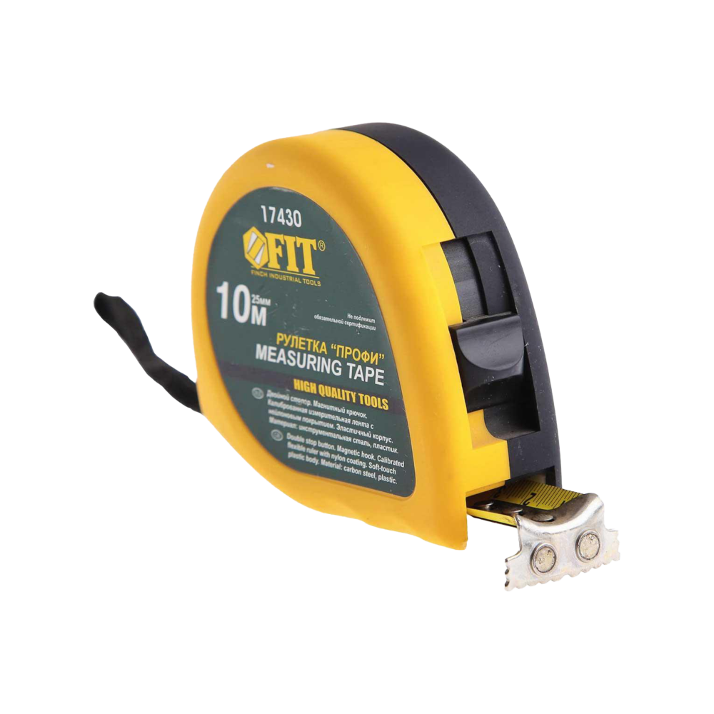 Рулетка 10 м х 25 мм, Fit 17430 Профи